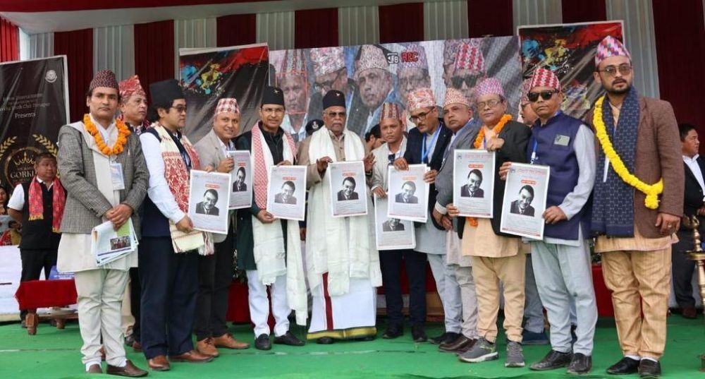 Governor of Nagaland with the Gorkha officials during the 1st NE Gorkha Cultural Festival at Singrijan, Chomoükedima on December 9.
